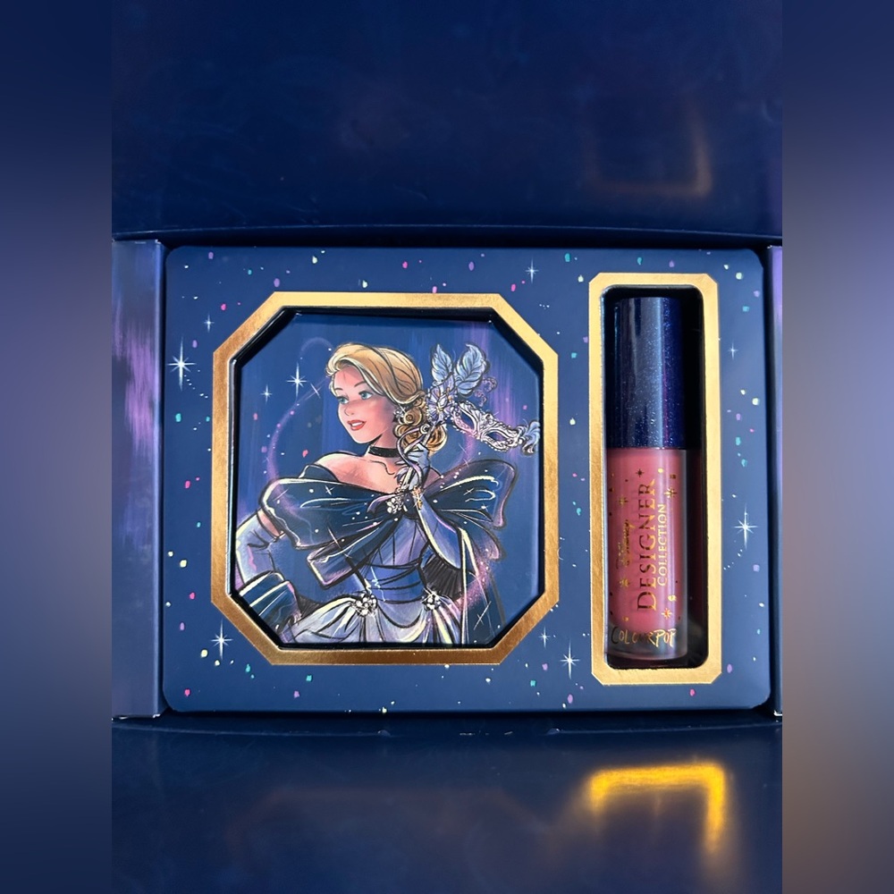 Disney designer collection colourpop Cinderella bundle highlighter and lipgloss